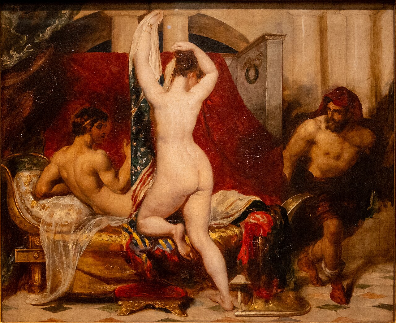 Candaules, King of Lydia, Shews his Wife by Stealth to Gyges, One of his Ministers, as She Goes to Bed by William Etty