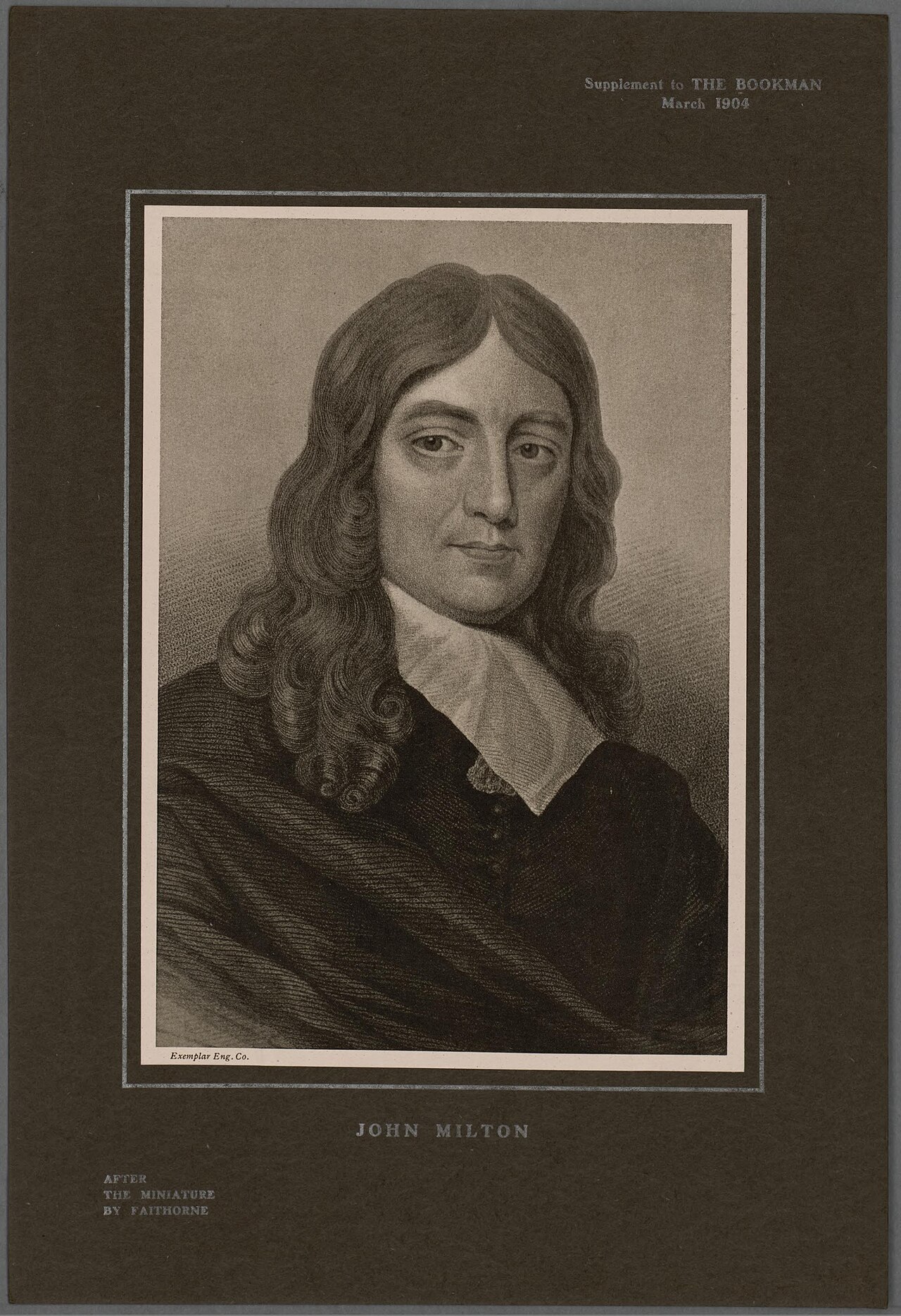 John Milton by William Faithorne