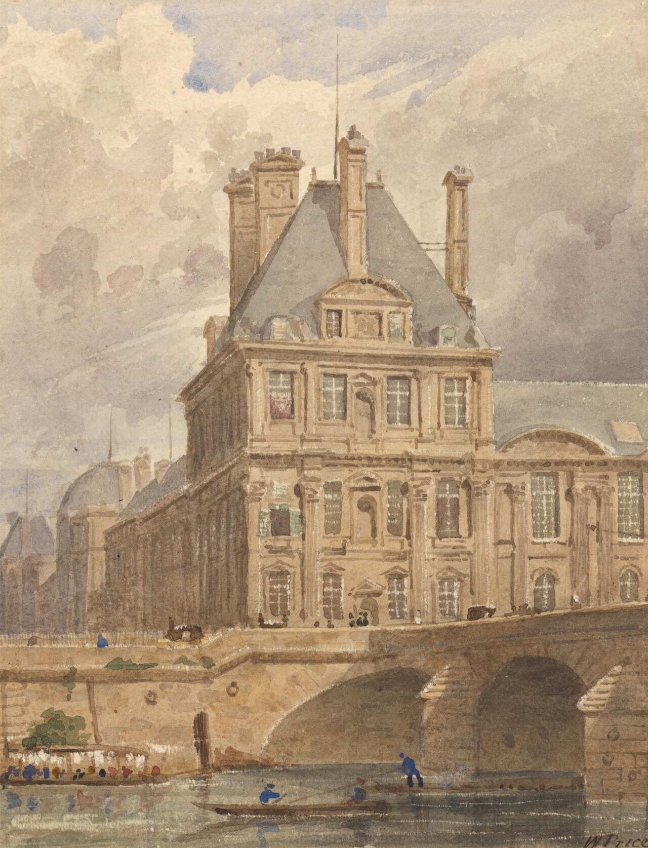 Pavillion de Flore, August 22, 1828 by William Frederick Lake Price