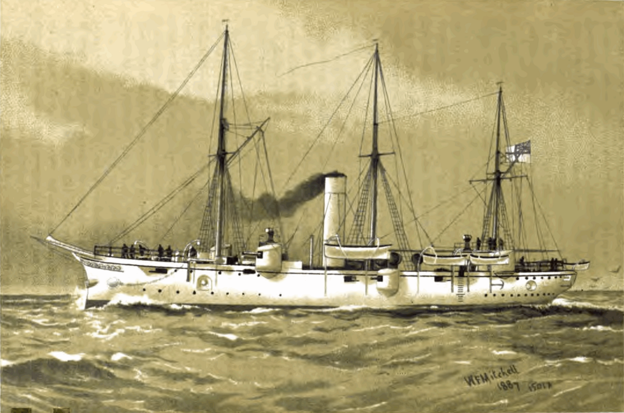 Archer (ship, 1888) by William Frederick Mitchell