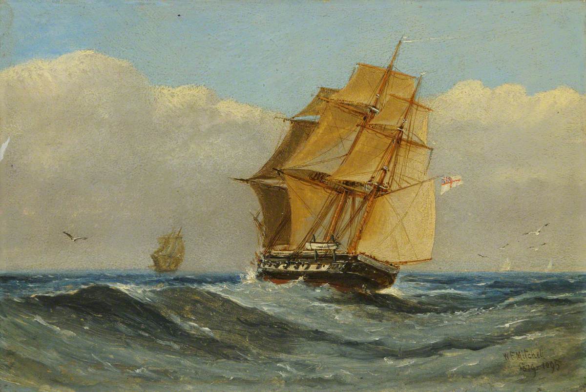 HMS Atalanta by William Frederick Mitchell