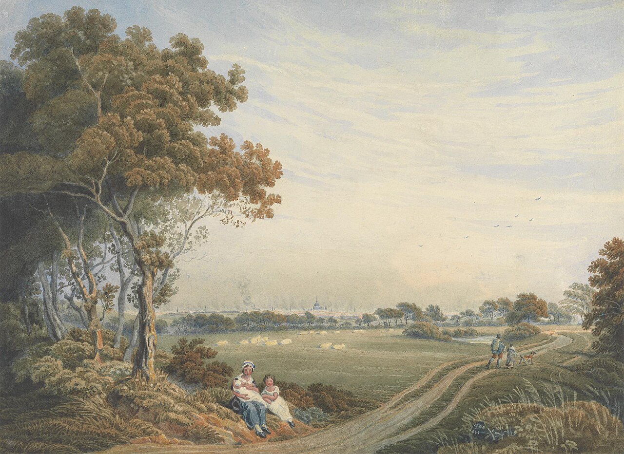 A Distant View of the City of London from St. John's Wood by William Frederick Wells