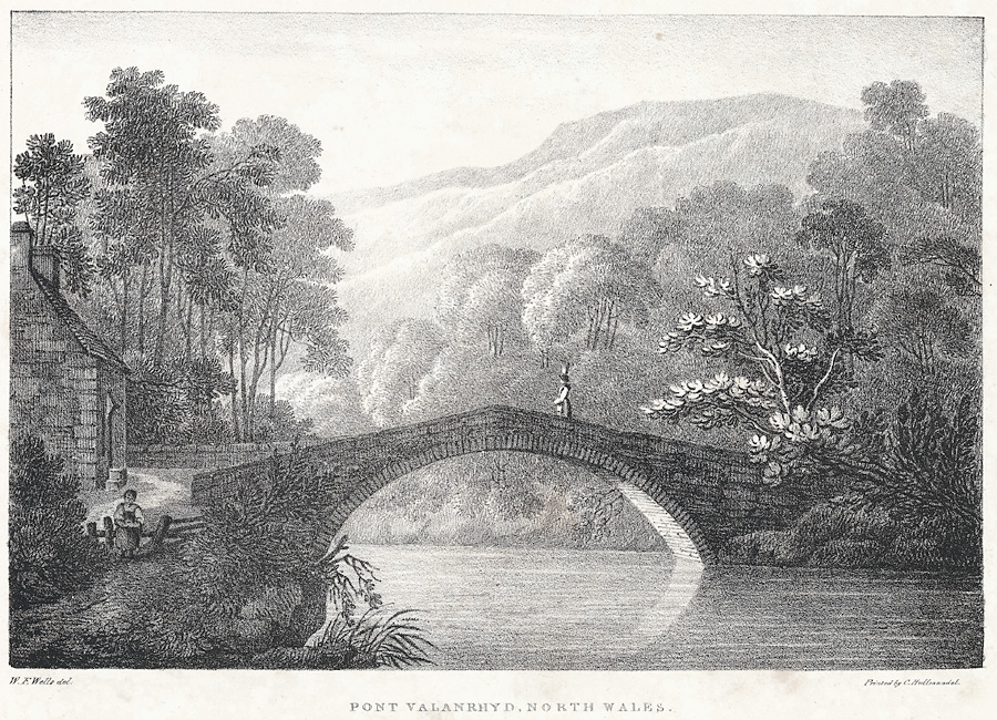 Pont Valanrhyd, north Wales by William Frederick Wells