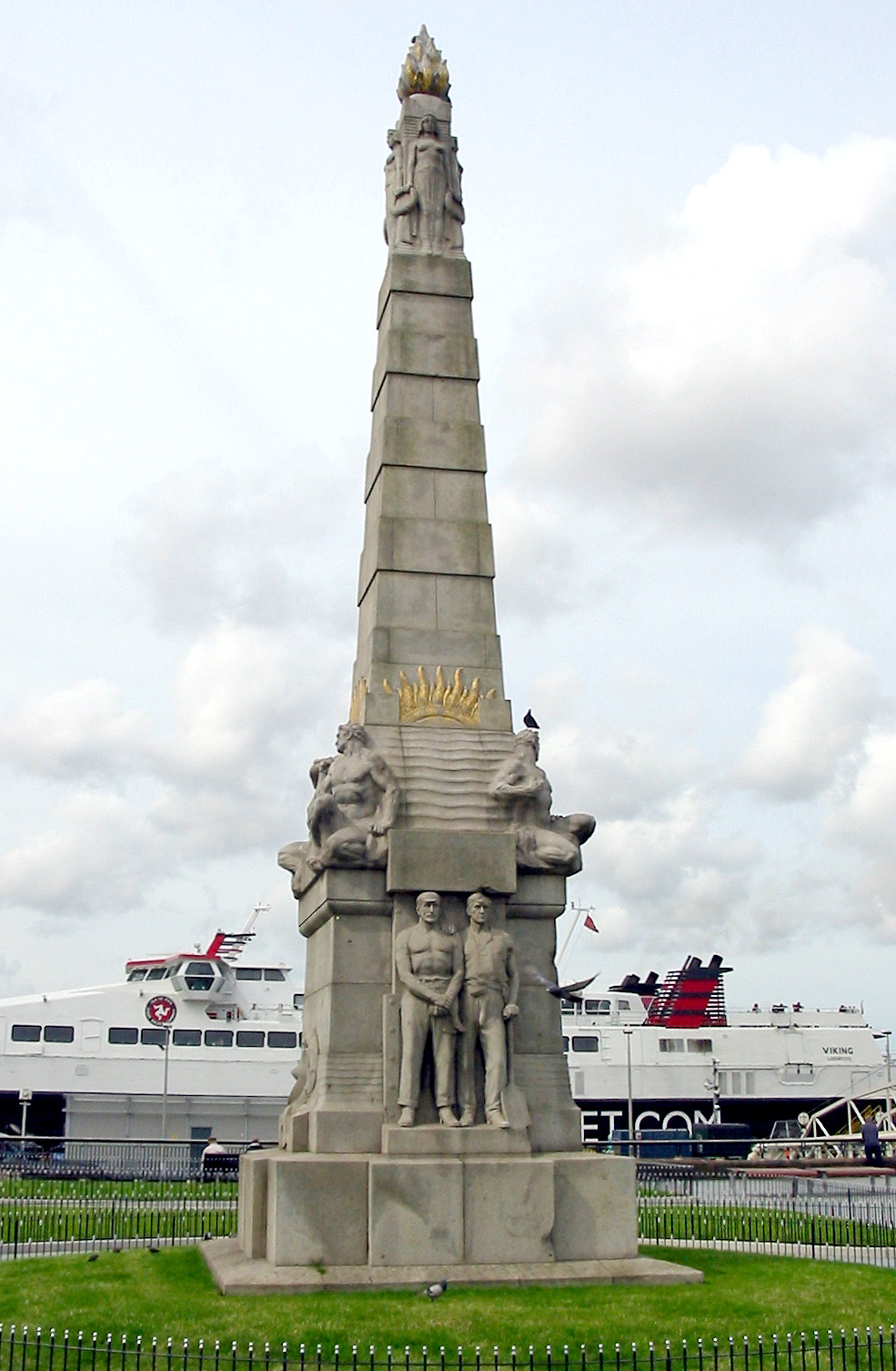 Memorial to the Engine Room Heroes of the Titanic by William Goscombe John