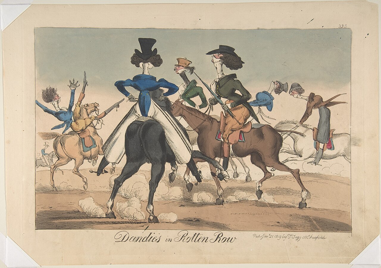 Dandies in Rotten Row by William Heath