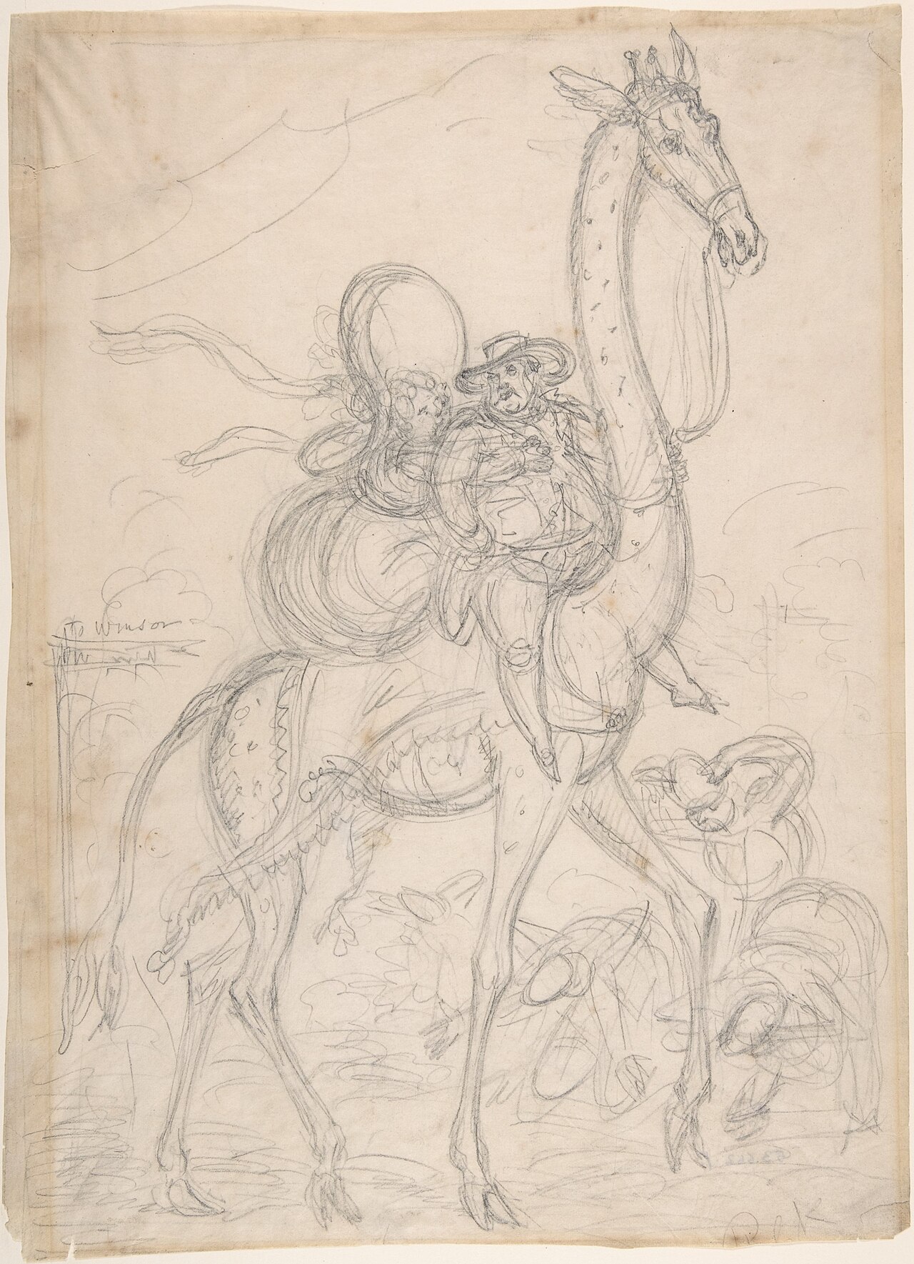 The Camelopard, or a new hobby by William Heath