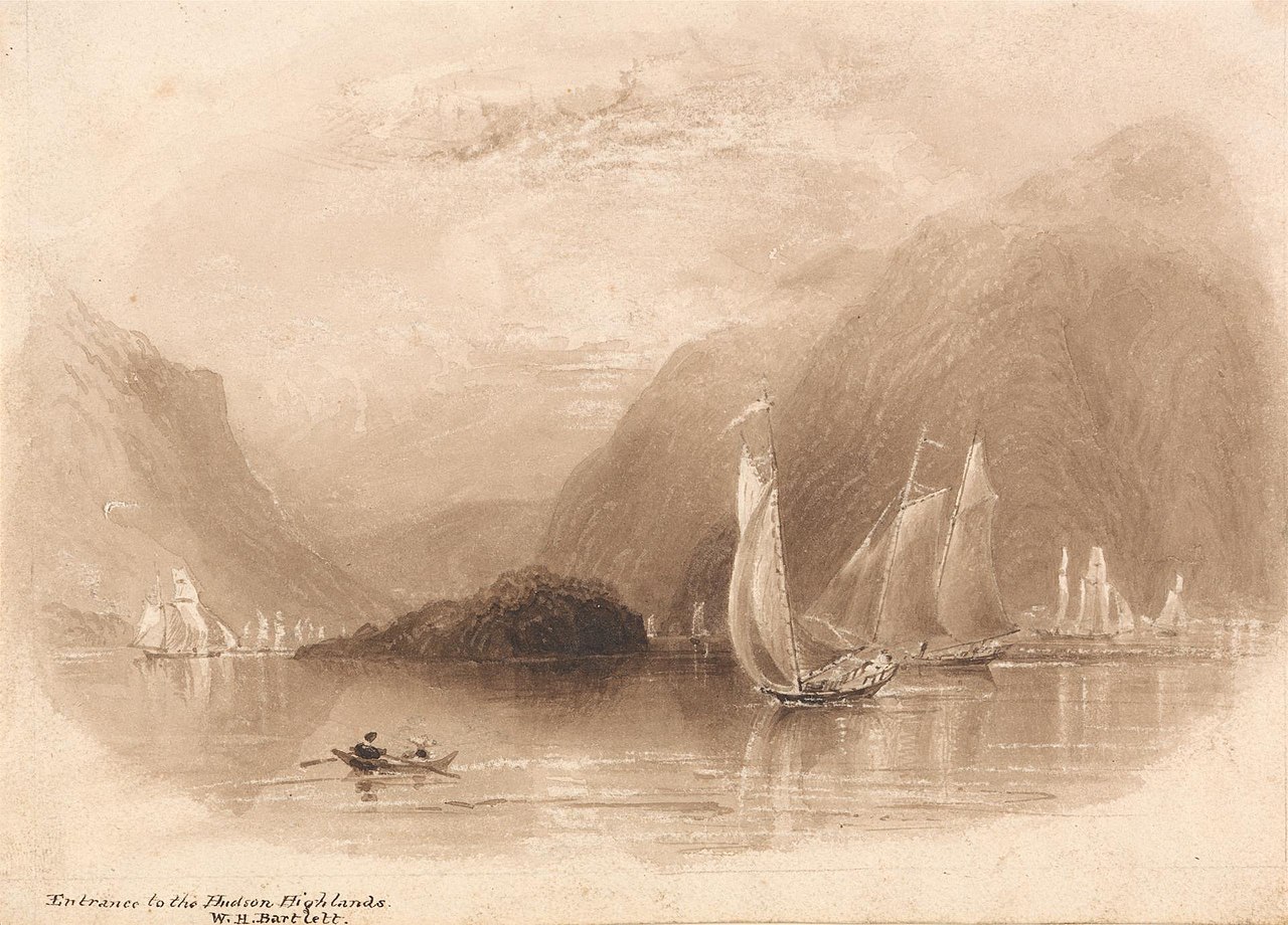Entrance to the Hudson Highlands by William Henry Bartlett