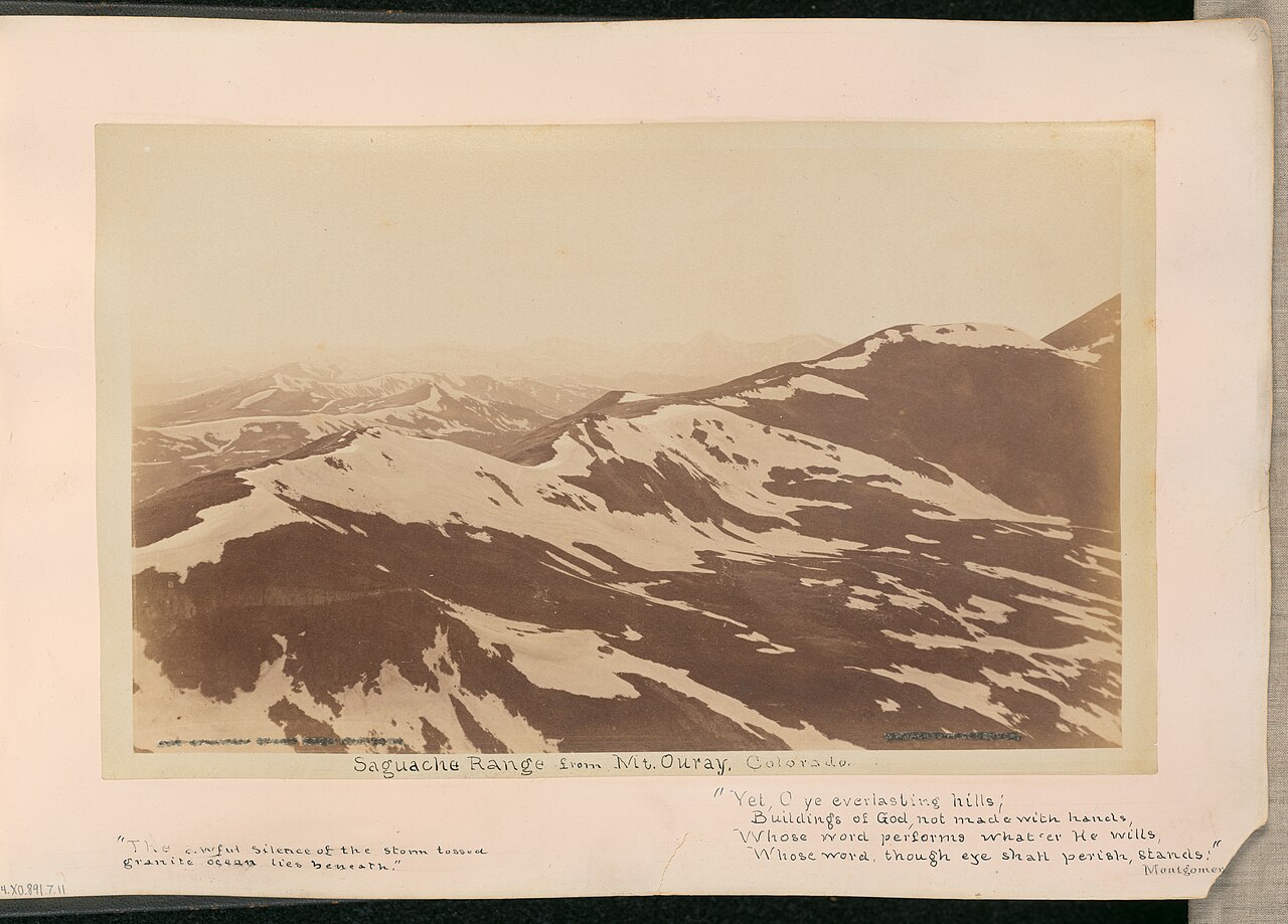 Saguache Range from Mt. Ouray. Colorado by William Henry Jackson