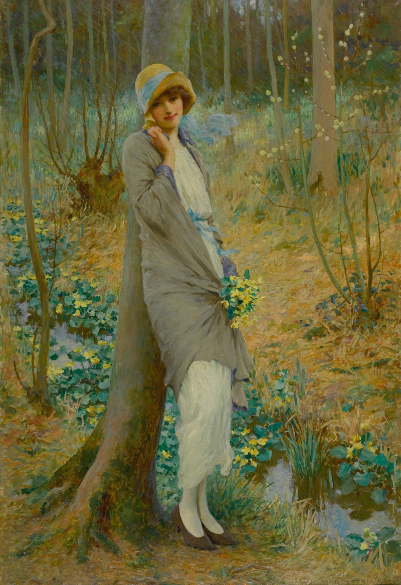 Marsh Marigolds by William Henry Margetson