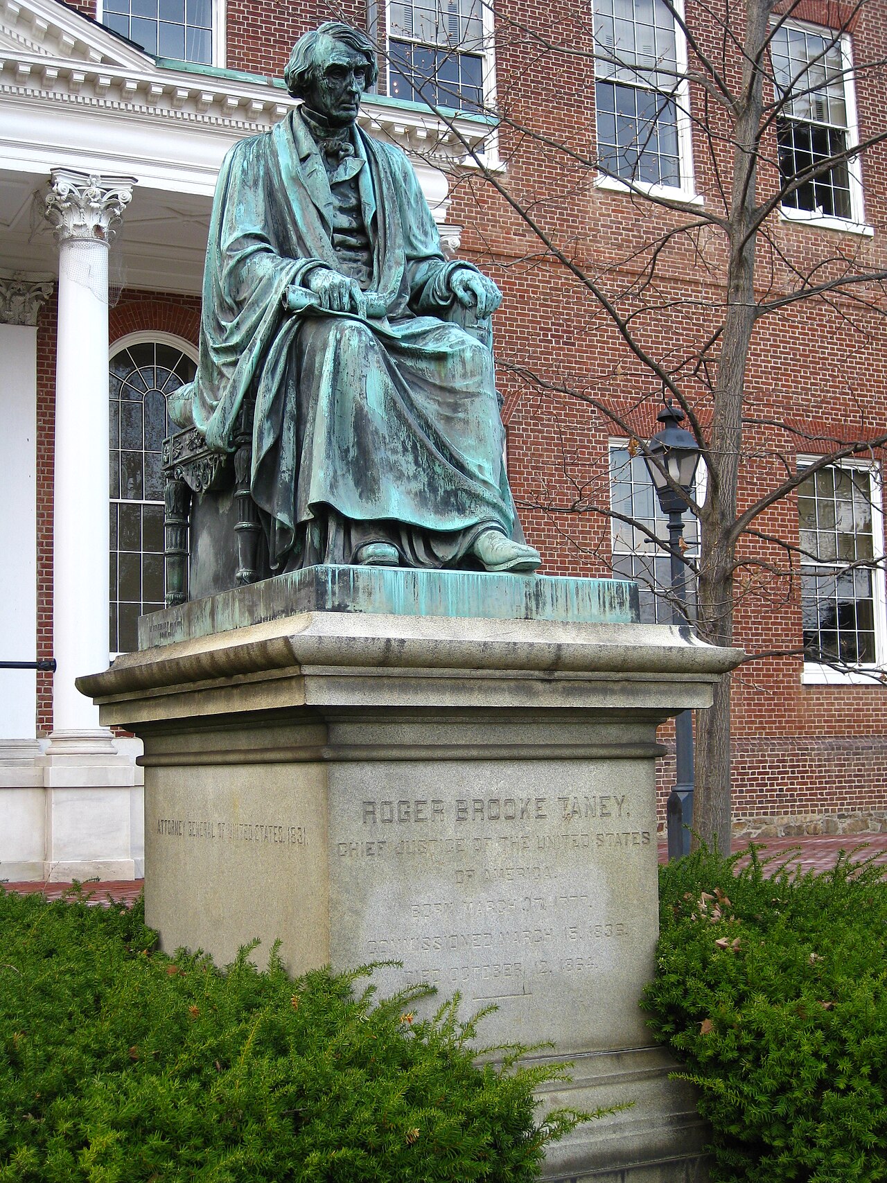 Roger B. Taney Monument by William Henry Rinehart
