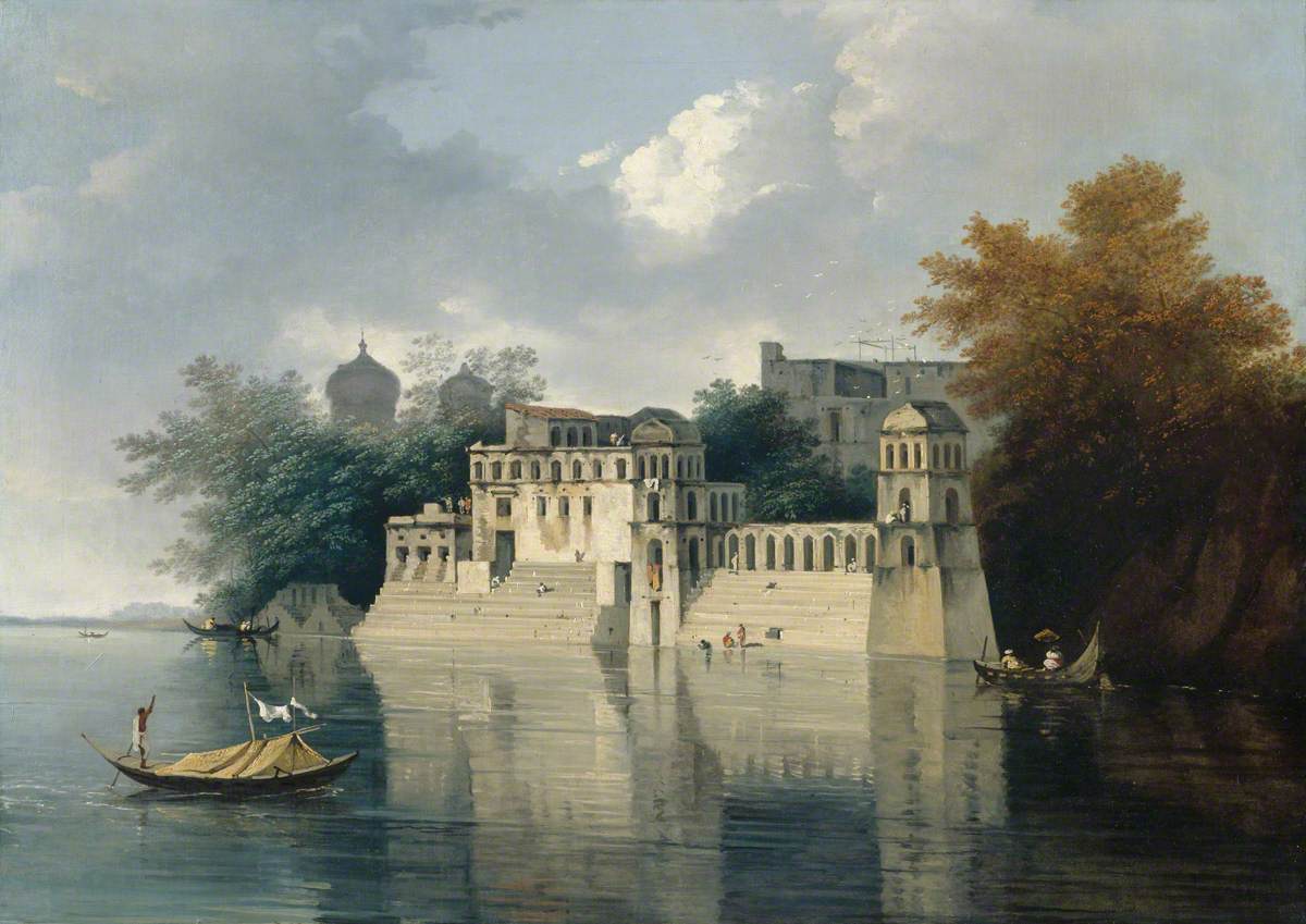 The Ghauts of Benares by William Hodges