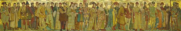 Processional Frieze in the Great Hall of the Scottish National Portrait Gallery by William Hole