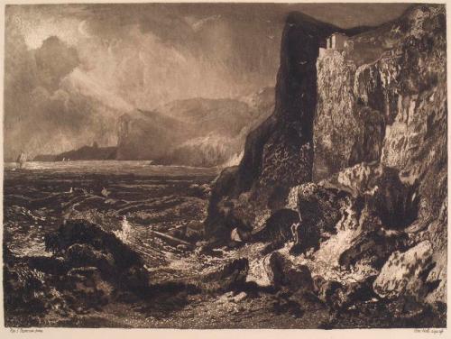 William Brassey Hole - The Fortress of Fast Castle by William Hole