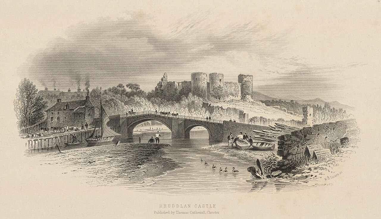 Rhuddlan Castle by William Home Lizars