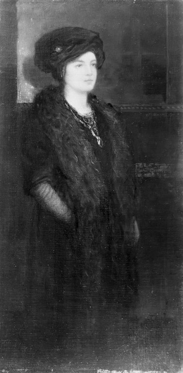 Portrait of a Woman in Black by William Jacob Baer