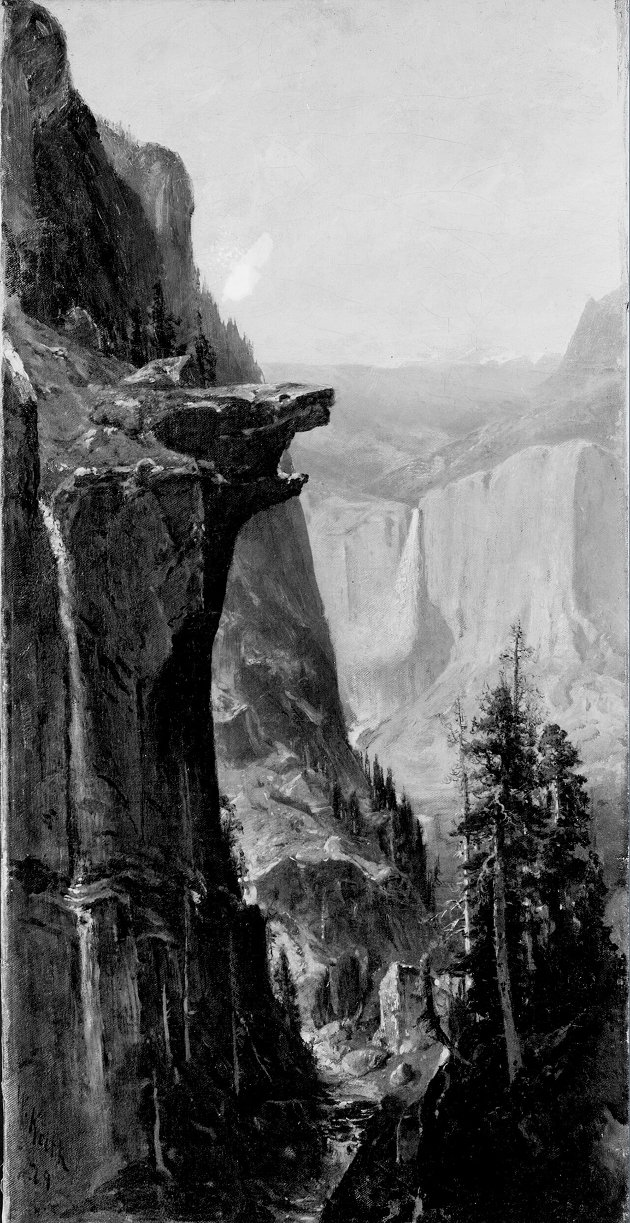 Yosemite Falls, from Glacier Point by William Keith