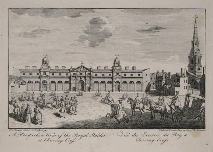 King's Mews, Charing Cross, London: Section by William Kent