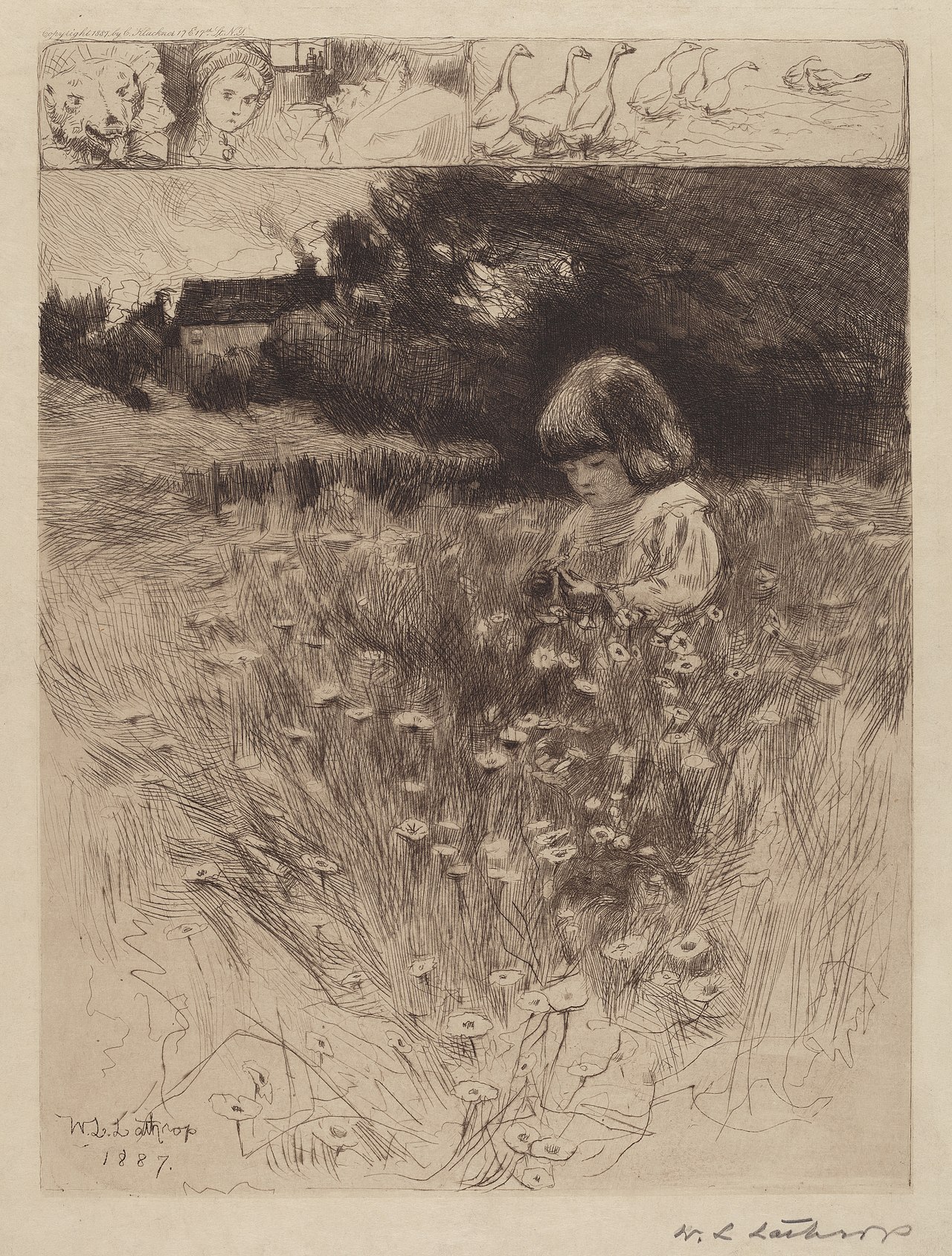 Little Red Riding Hood by William Langson Lathrop