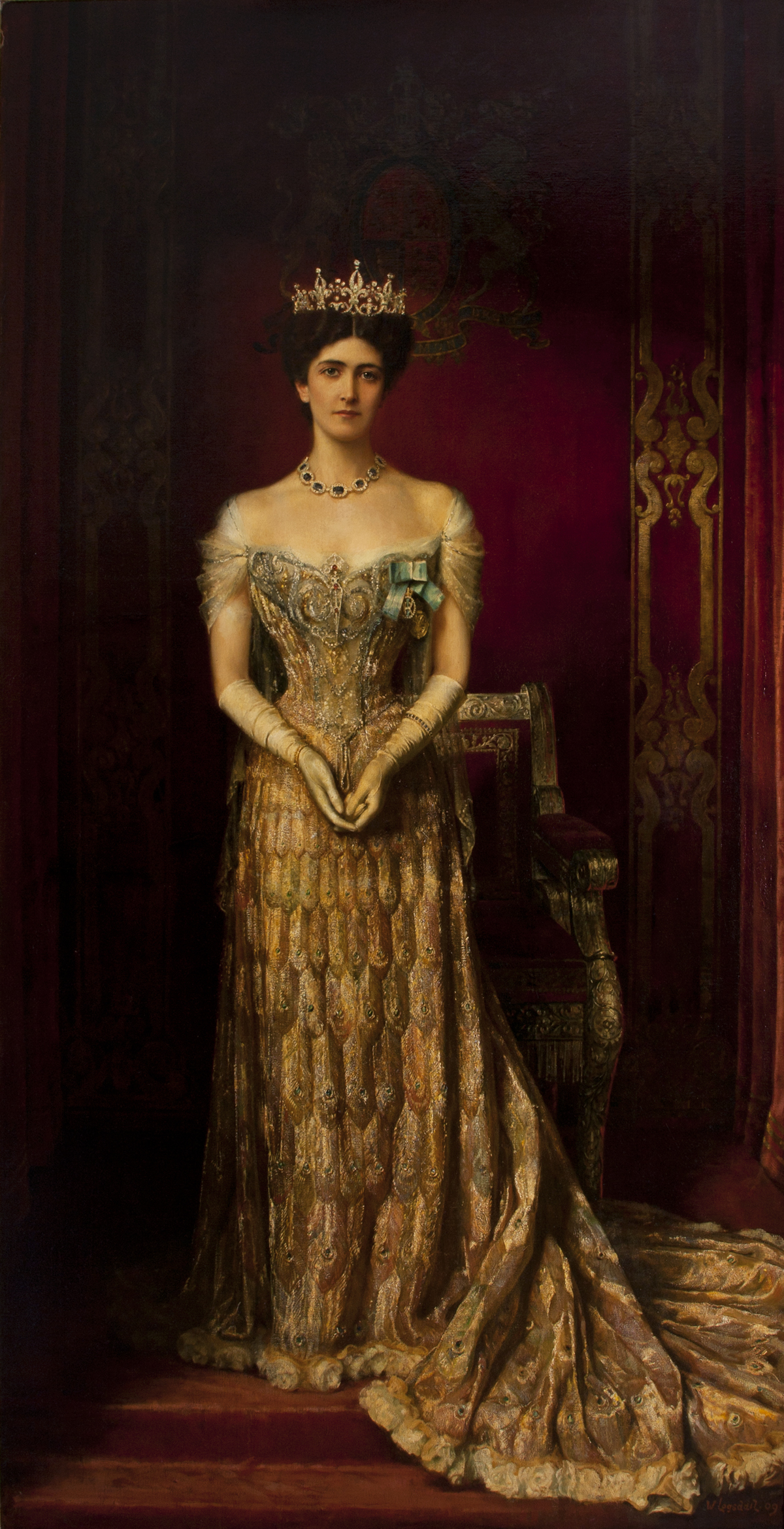 Portrait of Mary Curzon, Baroness Curzon of Kedleston by William Logsdail