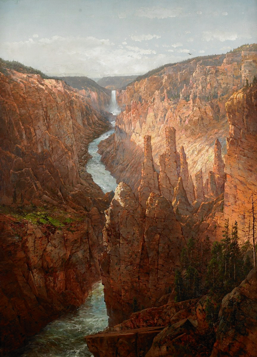 Grand Canyon, Yellowstone River, Wyoming by William Louis Sonntag, Sr.