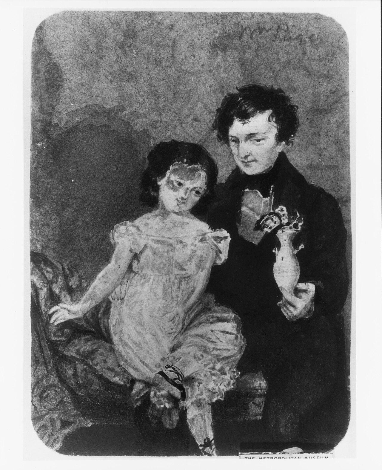 Man and Child (from McGuire Scrapbook) by William Page
