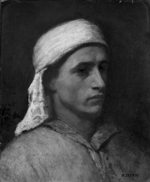 Arab Head by William Sartain