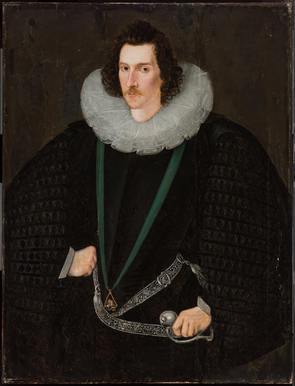 Robert Devereux, 2nd Earl of Essex, as a Knight of the Garter by William Segar