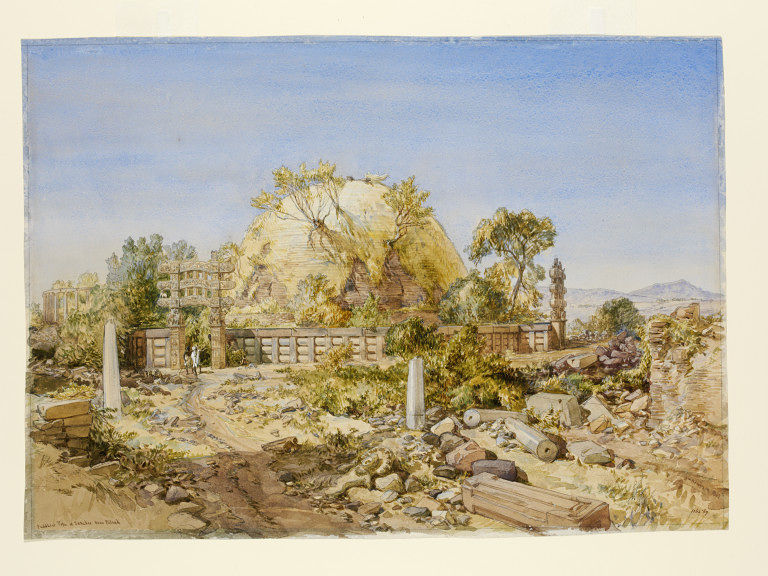 The Sanchi tope, Tanjore by William Simpson