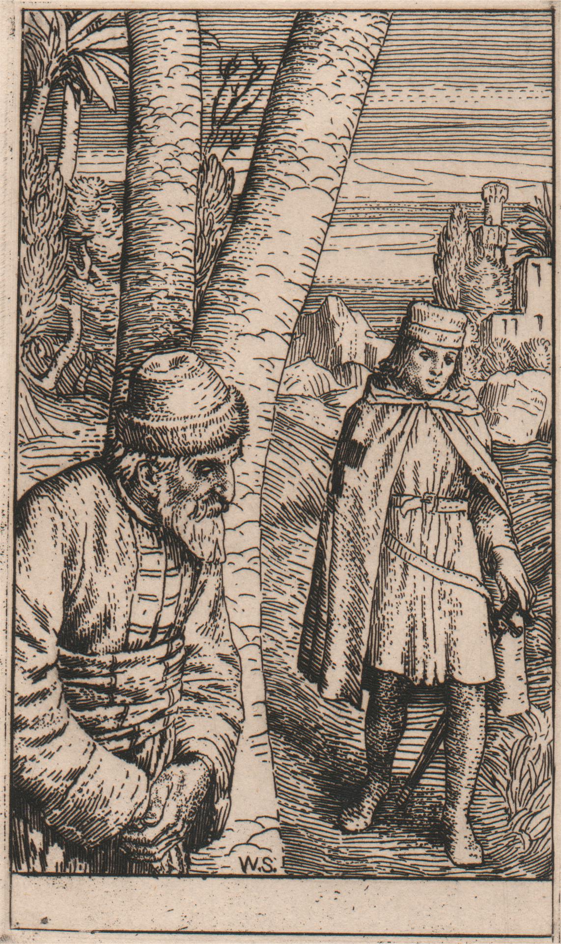 Illustration to 'Nathan, The Wise' by William Strang
