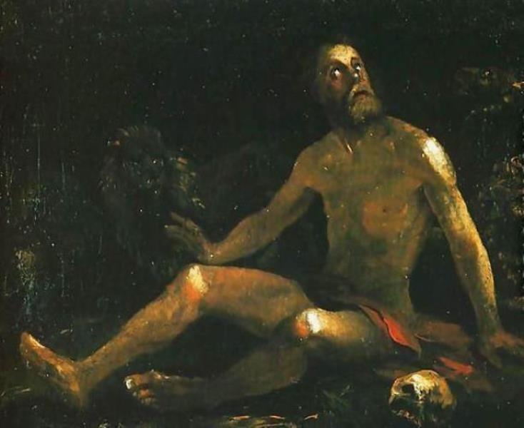 Daniel in the Lions' Den. by Wincenty Sleńdziński