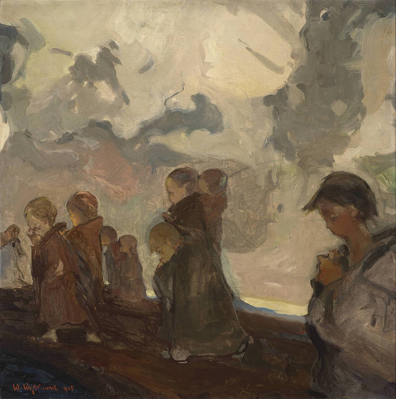 Children's crusade by Witold Wojtkiewicz