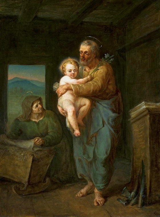 Saint Joseph with Jesus and Saint Anne by Wojciech Gerson
