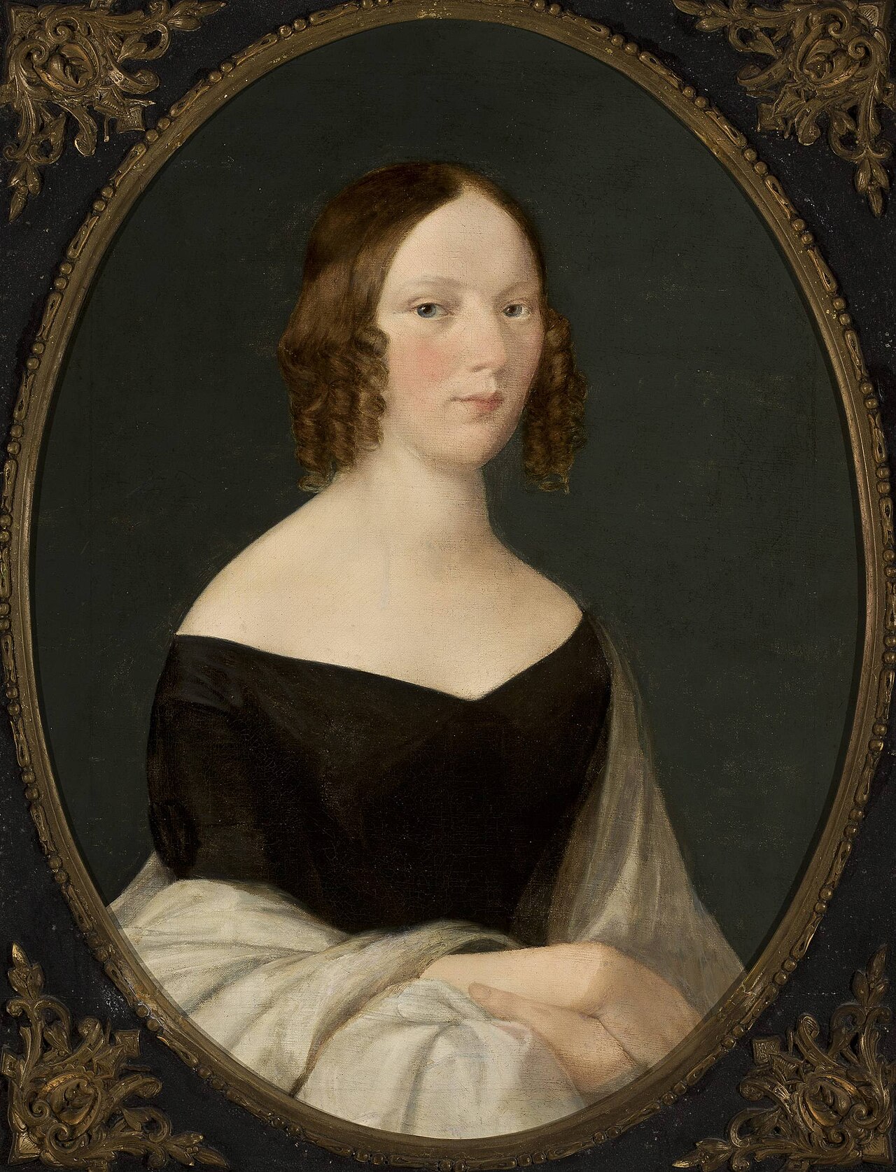 Portrait of Mrs Mikulińska. by Wojciech Stattler