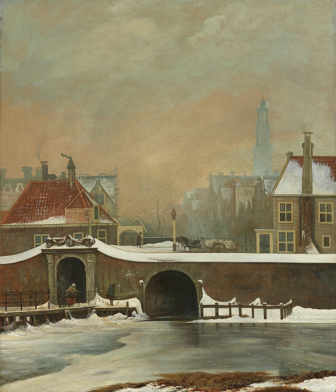The Raampoortje in Amsterdam by Wouter Johannes van Troostwijk