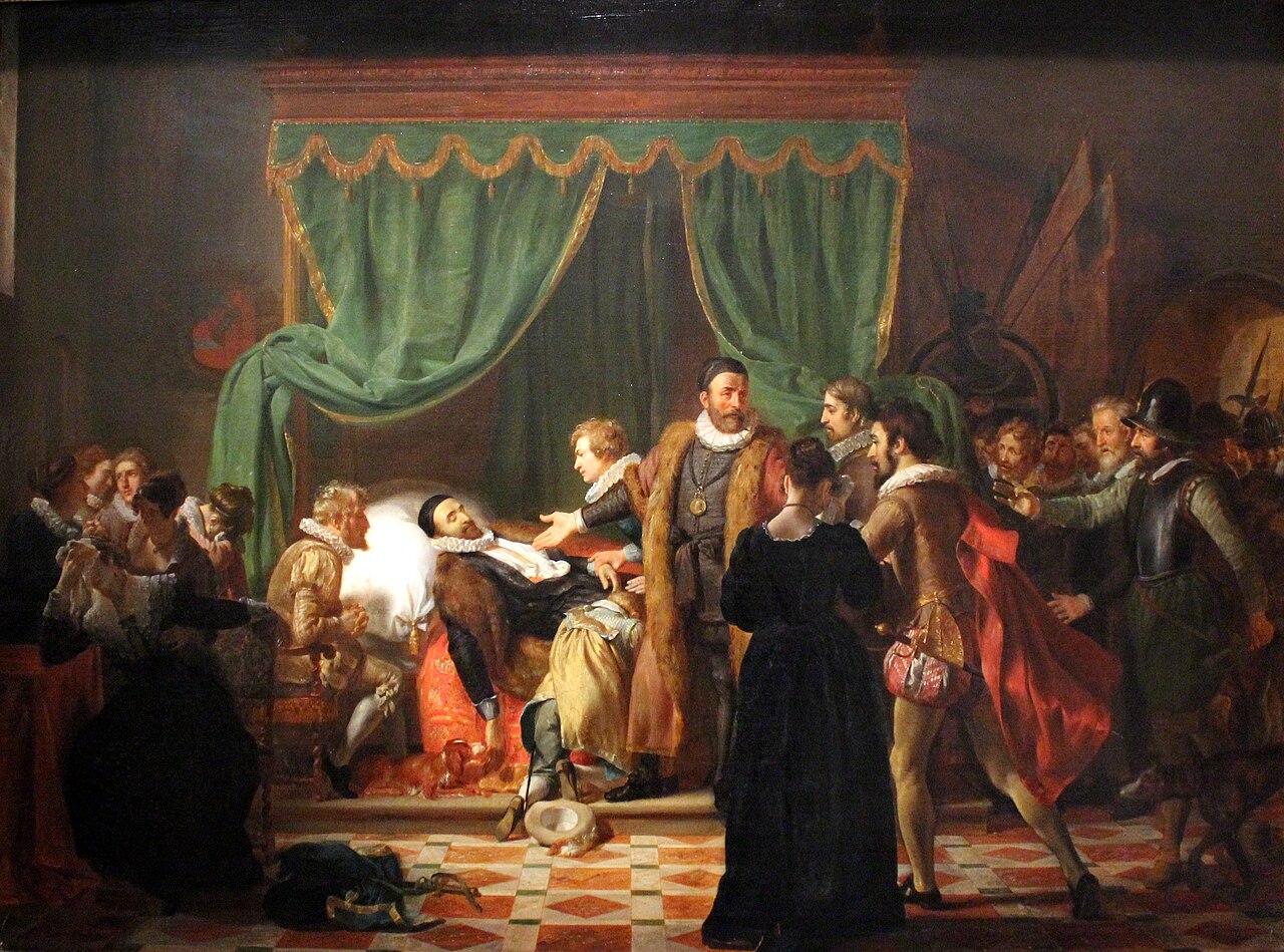 Het sterfbed van Willem van Oranje by Woutherus Mol by Woutherus Mol