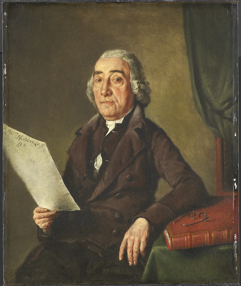 Portrait of the Amsterdam Art Collector Jacob de Vos Senior by Wybrand Hendricks