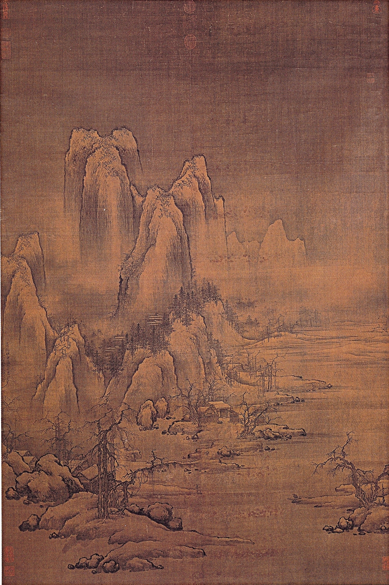 Fisherman on a Snowy River by Xu Daoning