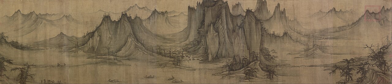 Fishermen on a Mountain Stream by Xu Daoning