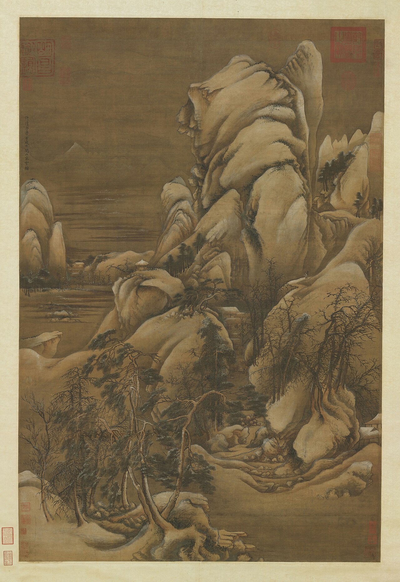Heavy Snow on a Mountain Pass by Xu Daoning