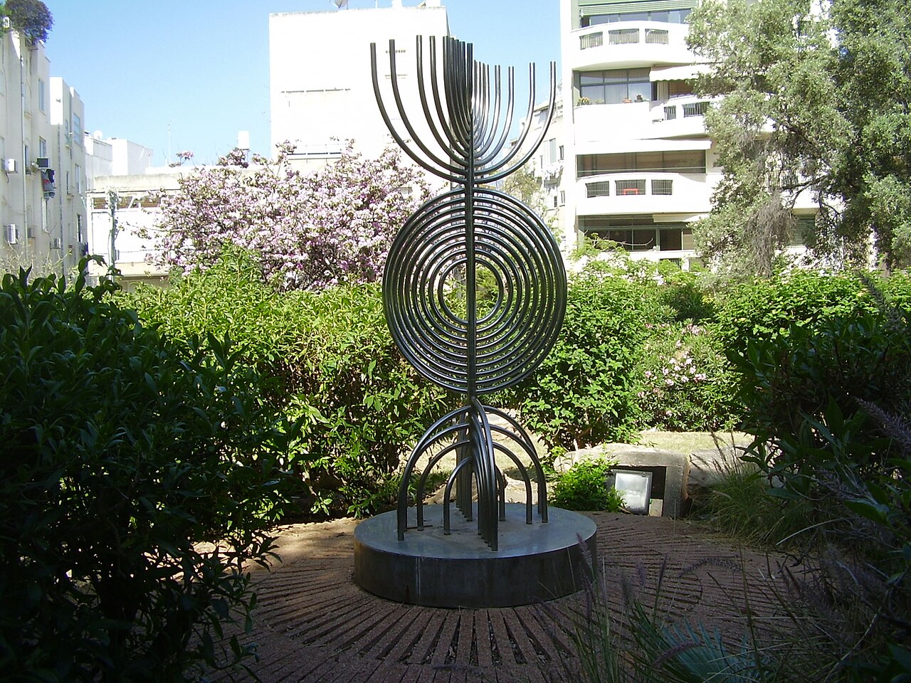 Roots - Menora by Yaacov Agam