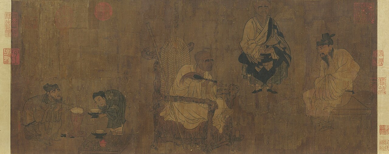 Xiao Yi Obtaining the Lanting Manuscript by Yan Liben