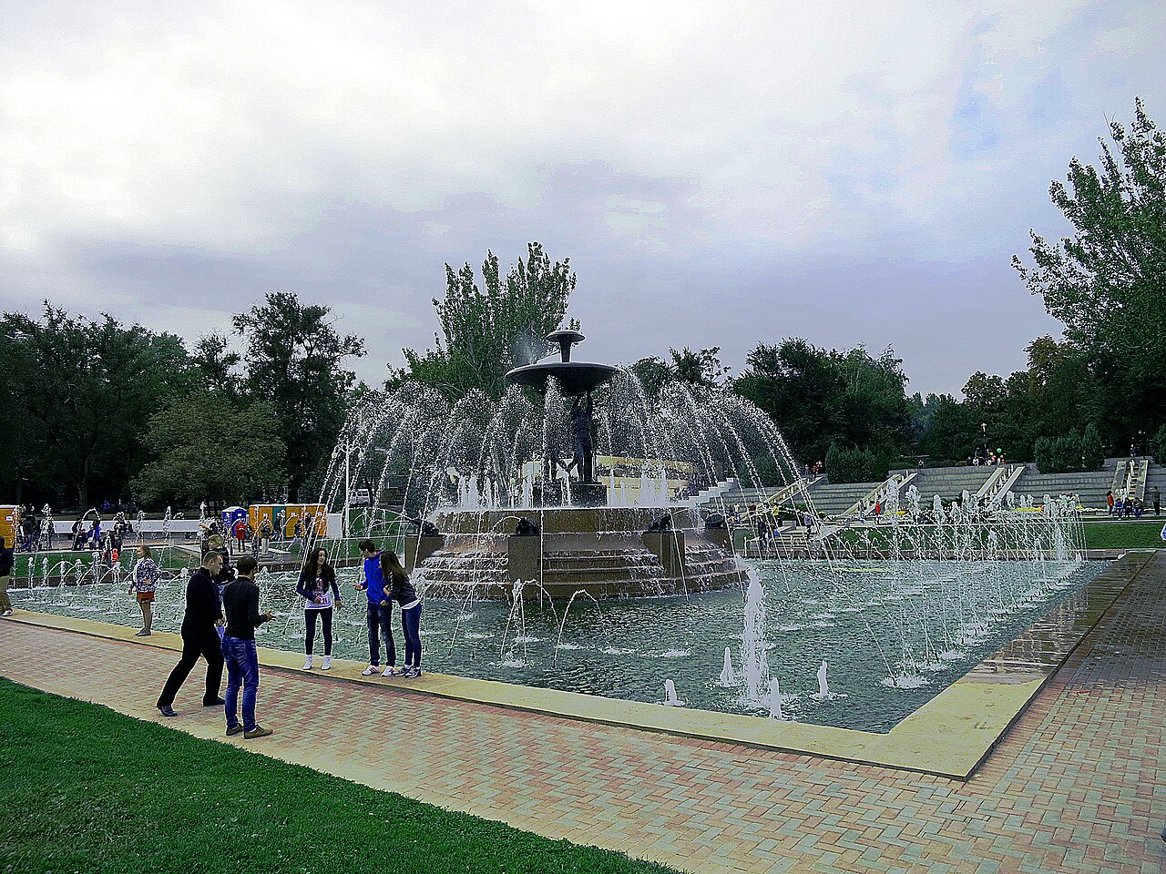 Fountan at Theater Square by Yevgeny Viktorovich Vuchetich
