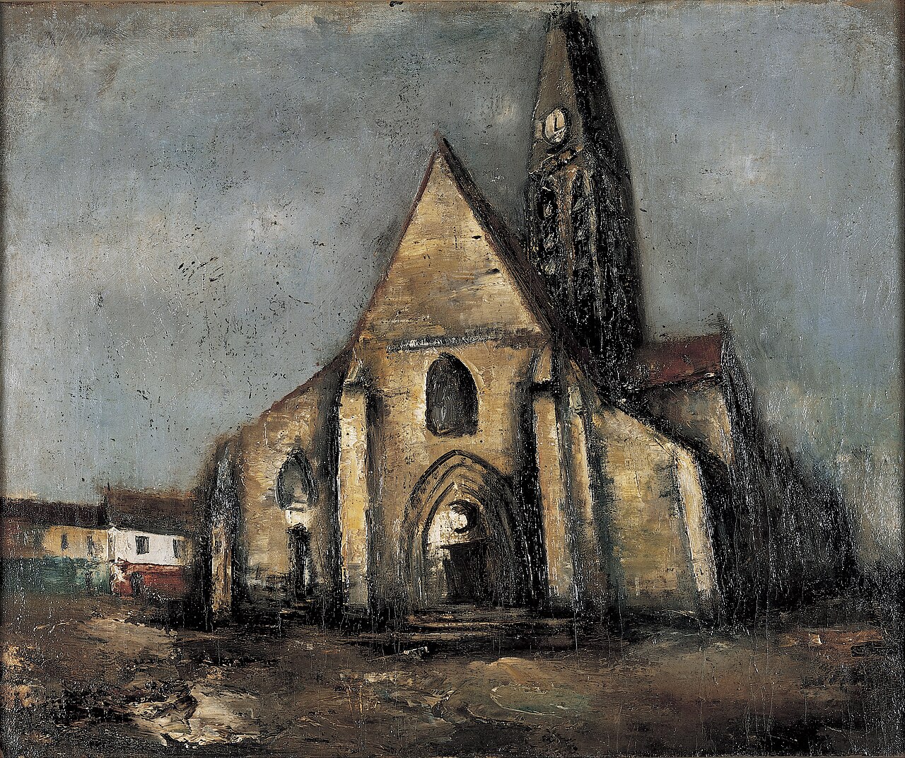 Church / Alley in Paris by Yuzo Saeki