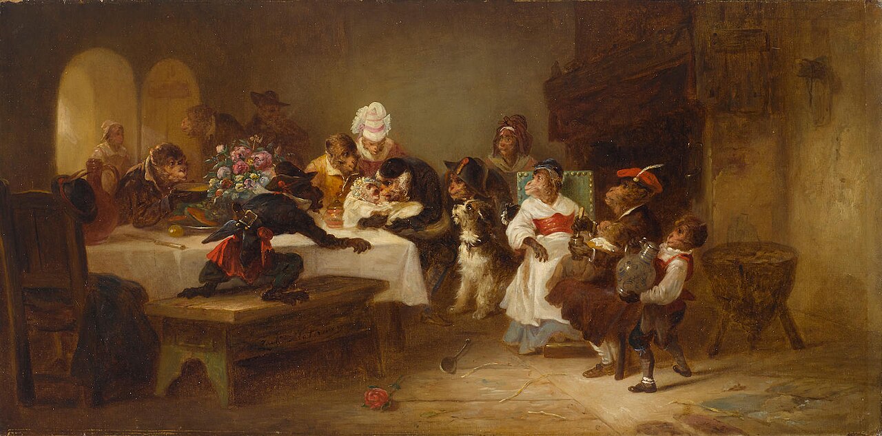 A monkey christening by Zacharie Noterman