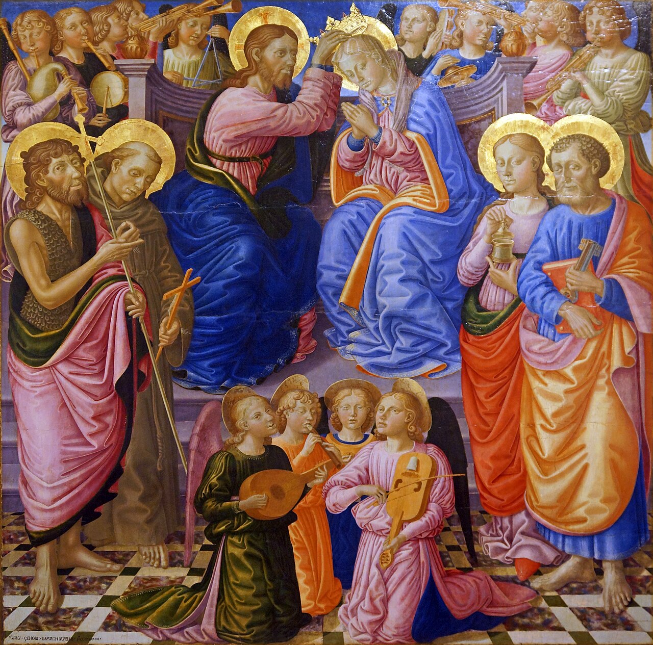 Coronation of the Virgin by Zanobi Machiavelli
