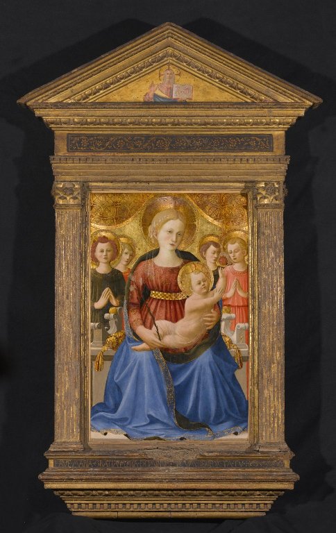 Virgin and Child with Four Angels and the Redeemer by Zanobi Strozzi