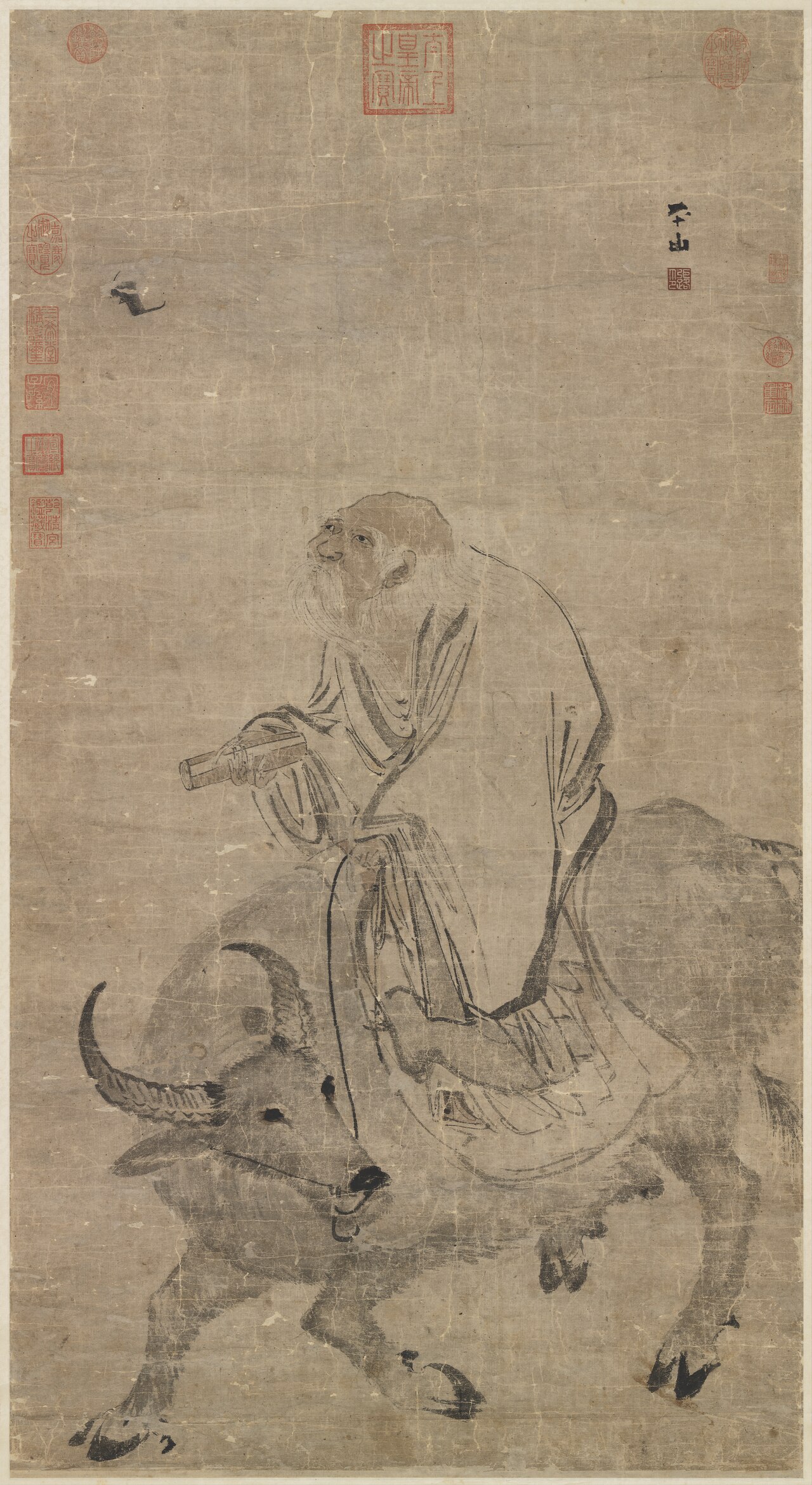 Lao-tzu Riding an Ox by Zhang Lu