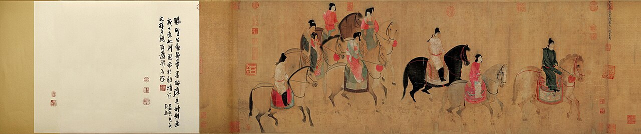 The Spring Travel of the Guo State Queen by Zhang Xuan