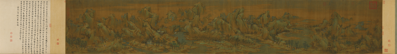 River and Mountain Scenery in Autumn by Zhao Boju