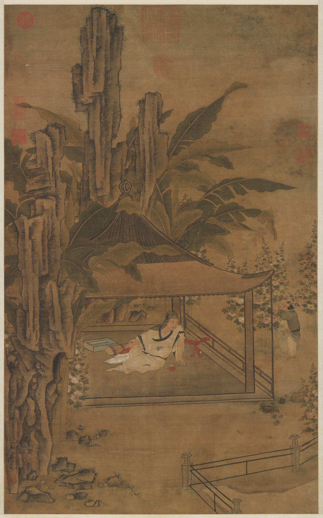Cooling off in the Moutain Pavilion by Zhou Chen
